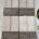 Pastelón hormigón gris/grava rectangular 40x60x4